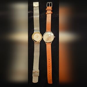 2 Skagen Watches - Unisex Anita Watch & Womens Freja Stainless Steel Watch